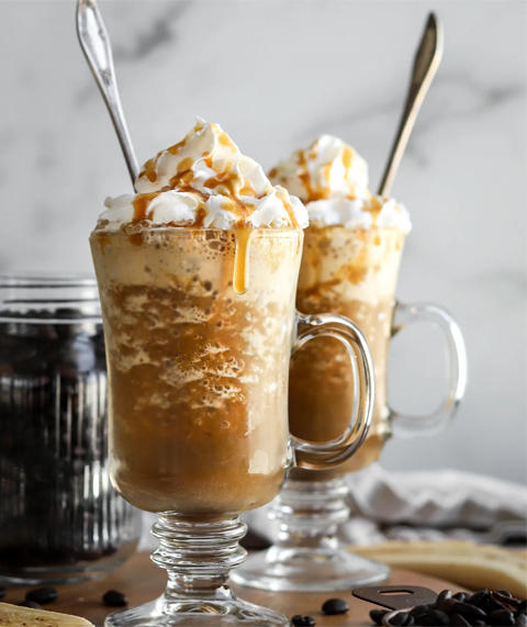 Banana Caramel Frappe