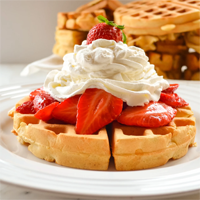 Strawberry Dream Waffles